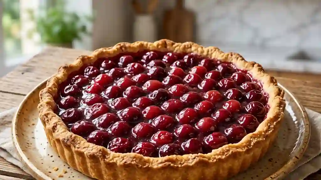 Vlaai aux cerises : la tarte belge fondante - Photo de présentation