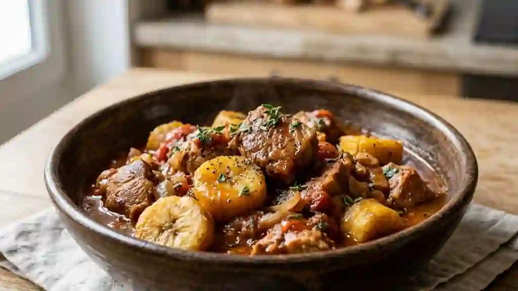 Catigot de Porc aux Plantains Fondants - Photo de présentation