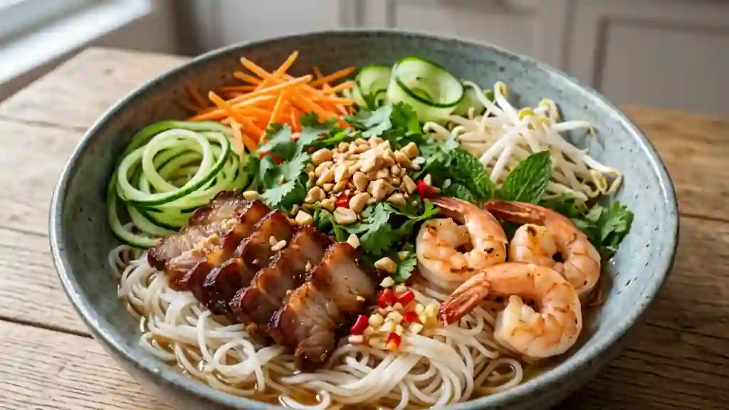 Bol Tonkinois Croquant au Porc et Crevettes - Photo de présentation