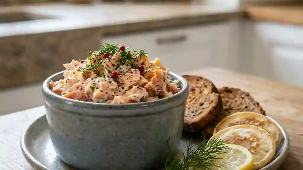 Rillettes de saumon onctueuses à la vodka - Photo de présentation