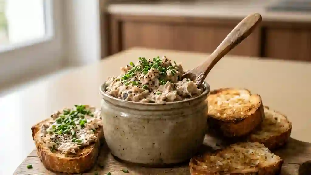 Rillettes marines au fromage frais et ciboulette - Photo de présentation