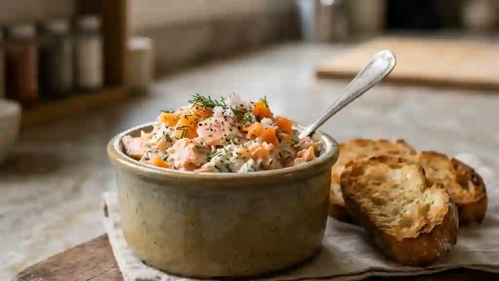Rillettes aux deux saumons crémeuses à l'aneth - Photo de présentation
