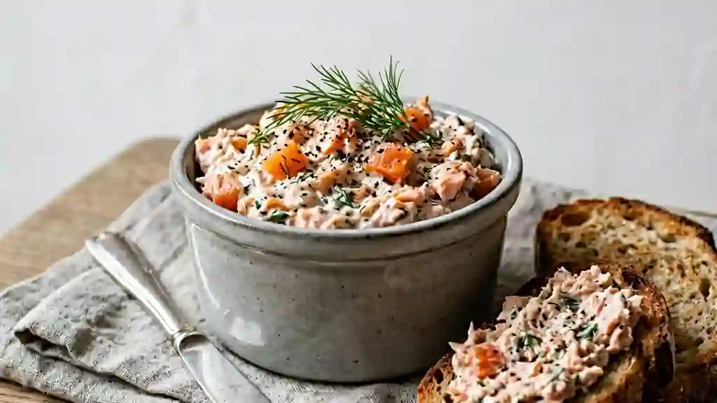 Rillettes de saumon au couteau et aneth - Photo de présentation