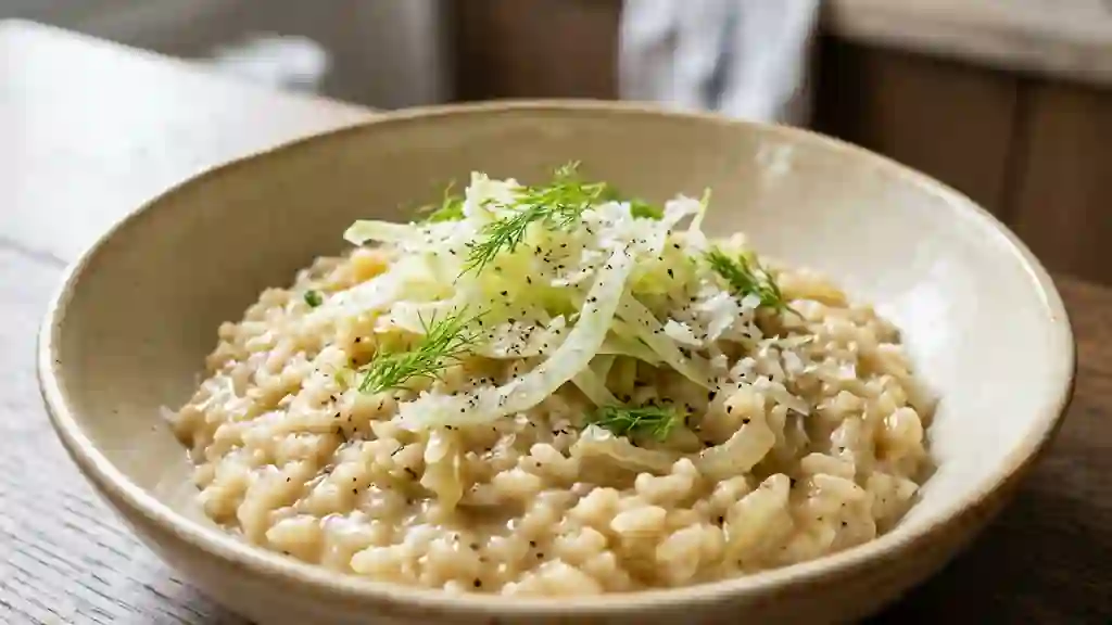 Risotto Onctueux au Fenouil Braisé - Photo de présentation