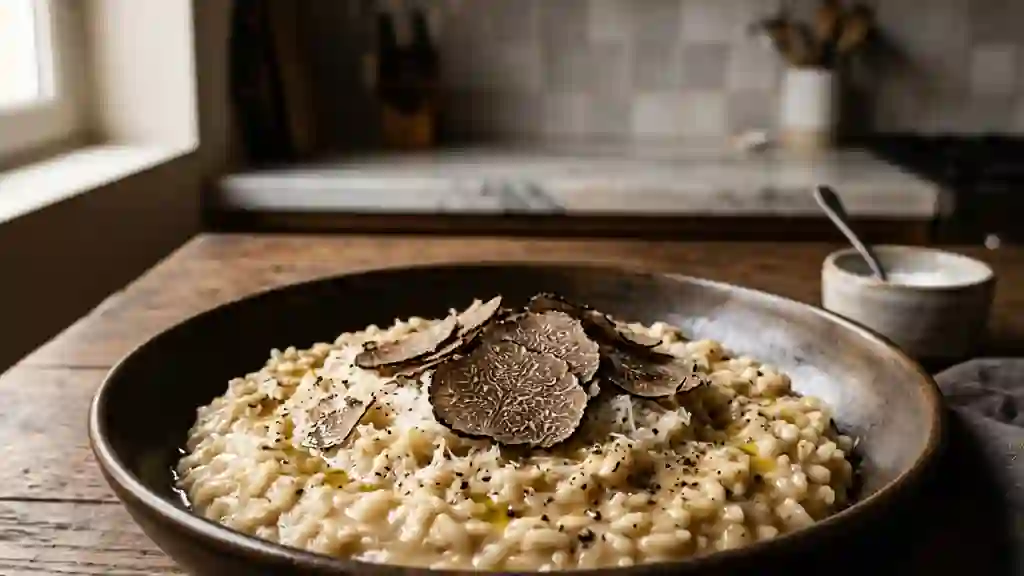 Risotto Crémeux Truffe et Moelle Fondante - Photo de présentation