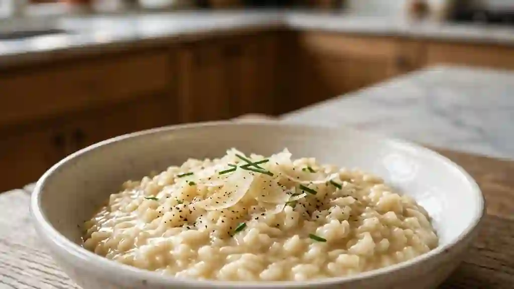 Risotto crémeux et fondant au parmesan - Photo de présentation