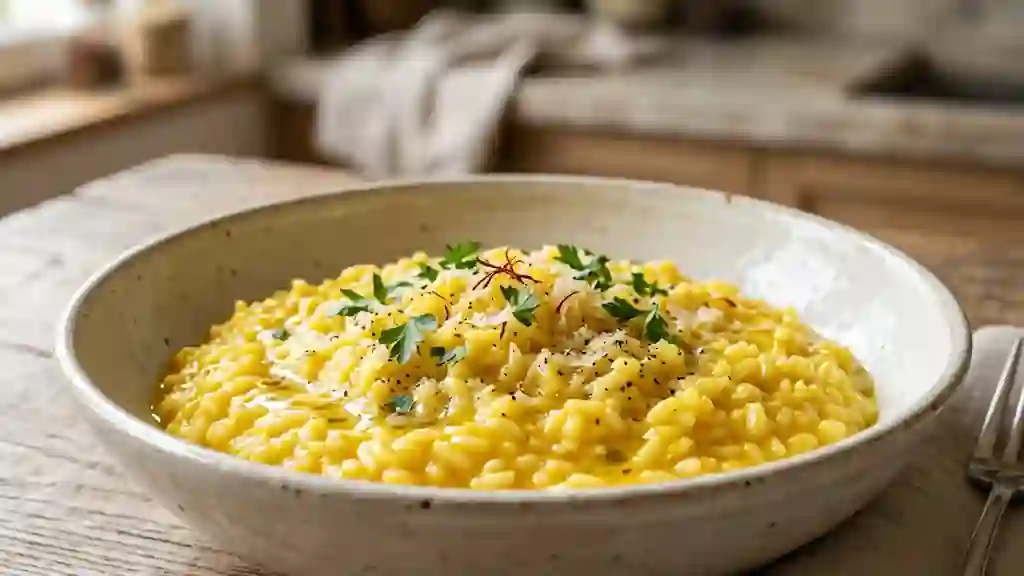 Risotto Milanais Crémeux au Safran - Photo de présentation