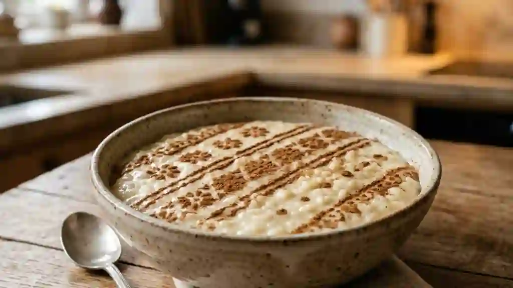 Riz au lait portugais crémeux au citron - Photo de présentation