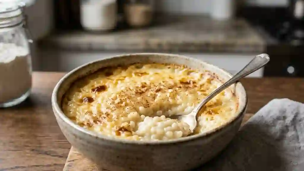 Riz au lait fondant cannelle et vanille - Photo de présentation
