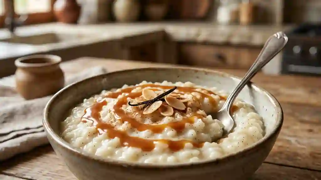 Riz au lait crémeux vanille et beurre - Photo de présentation