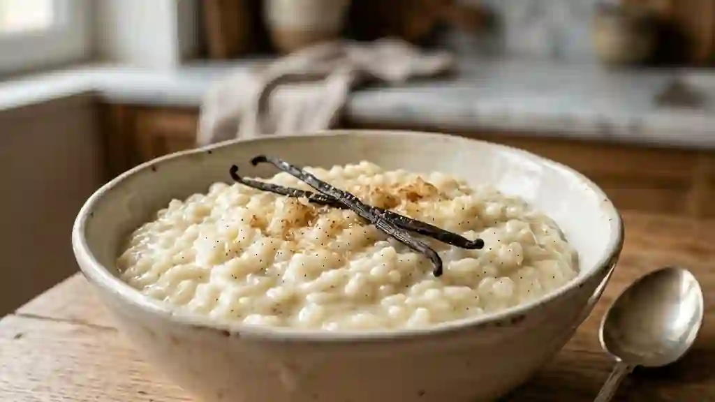 Riz au lait onctueux à la vanille - Photo de présentation