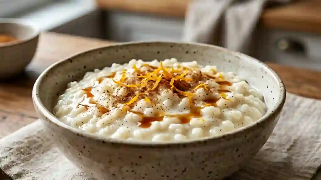 Riz au lait crémeux et vanillé - Photo de présentation