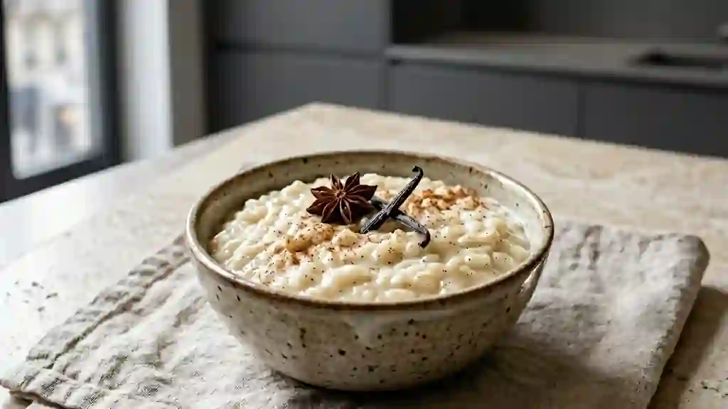 Riz au lait fondant et vanillé - Photo de présentation