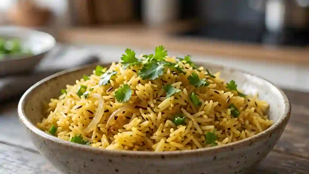 Riz Basmati Ambré et Parfumé aux Épices - Photo de présentation