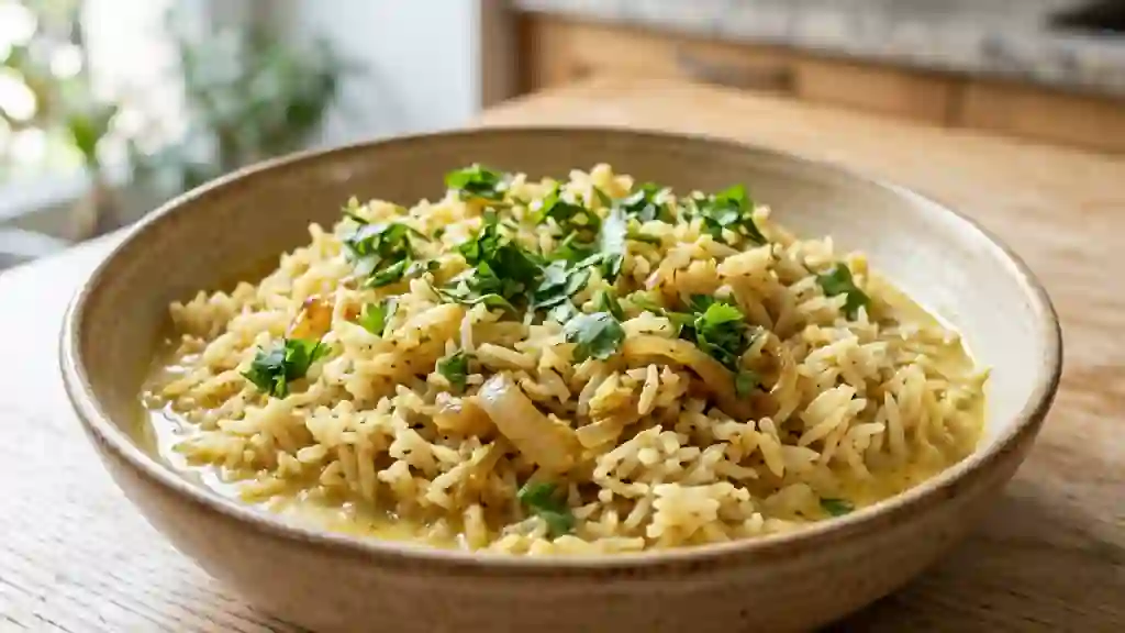 Riz Basmati Onctueux Coco et Curry - Photo de présentation