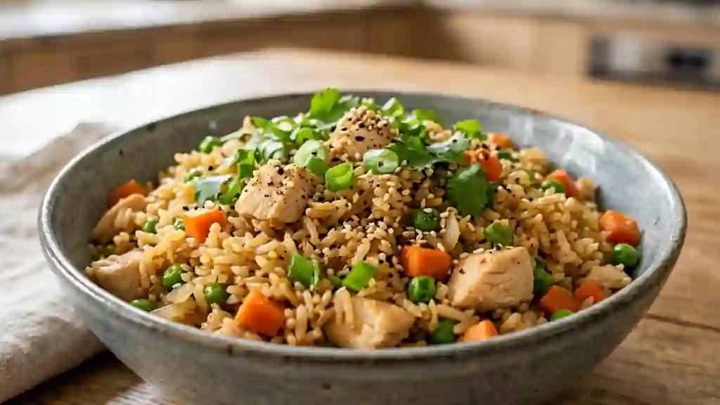 Riz Bonzaï au Poulet et Sésame Grillé - Photo de présentation