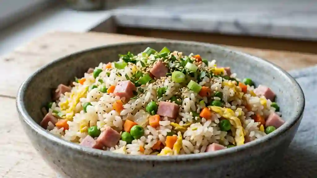 Riz cantonais aux petits légumes croquants - Photo de présentation