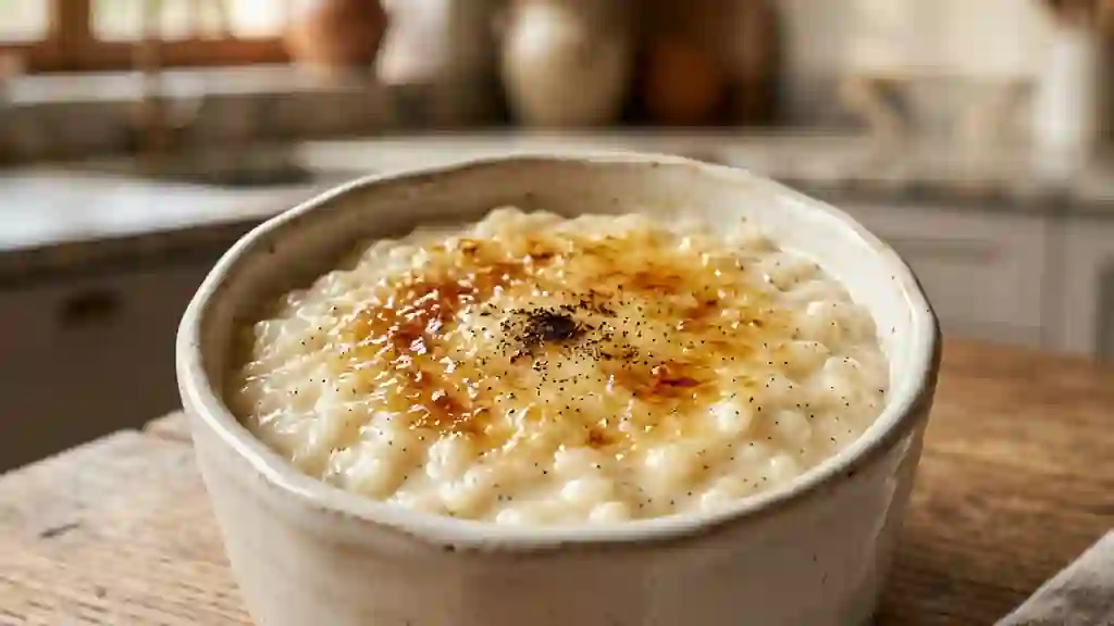 Riz au lait crémeux à la vanille intense - Photo de présentation