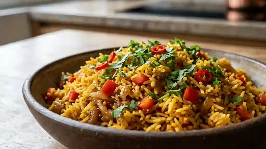 Riz aux Épices Vanves Fondant et Coloré - Photo de présentation