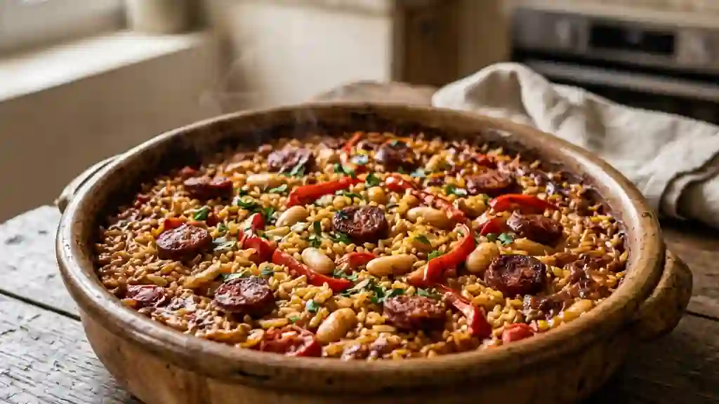 Arroz al Horno : Riz Espagnol Fondant au Chorizo - Photo de présentation