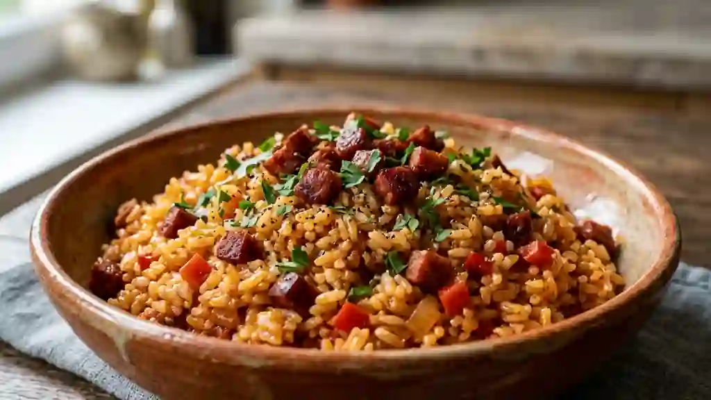 Riz Ibérique Fondant au Chorizo et Poivrons - Photo de présentation