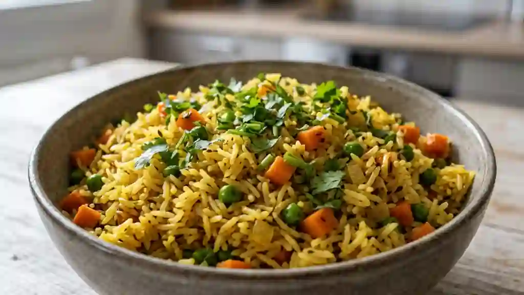 Riz Basmati aux Épices et Légumes Croquants - Photo de présentation