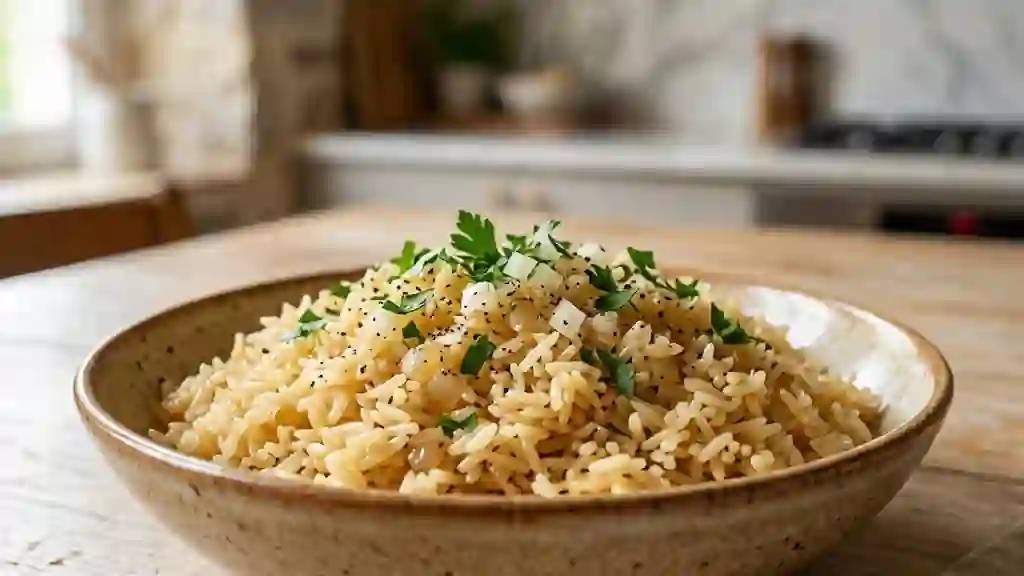 Riz pilaf arménien fondant au beurre - Photo de présentation