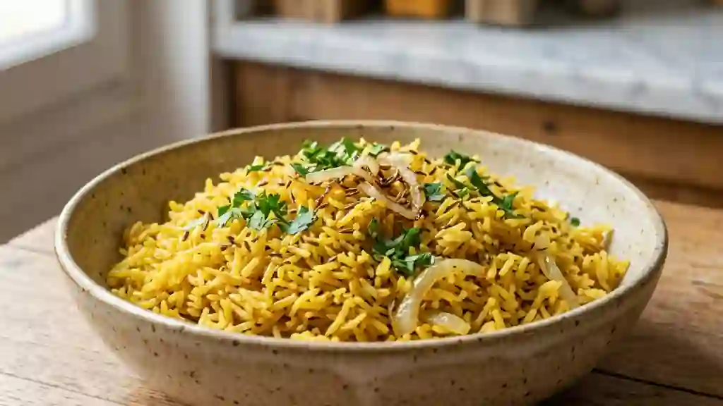 Riz Pilaf aux Épices Douces et Parfumées - Photo de présentation