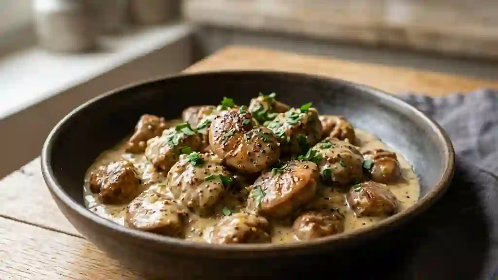 Rognons fondants, sauce moutarde onctueuse - Photo de présentation