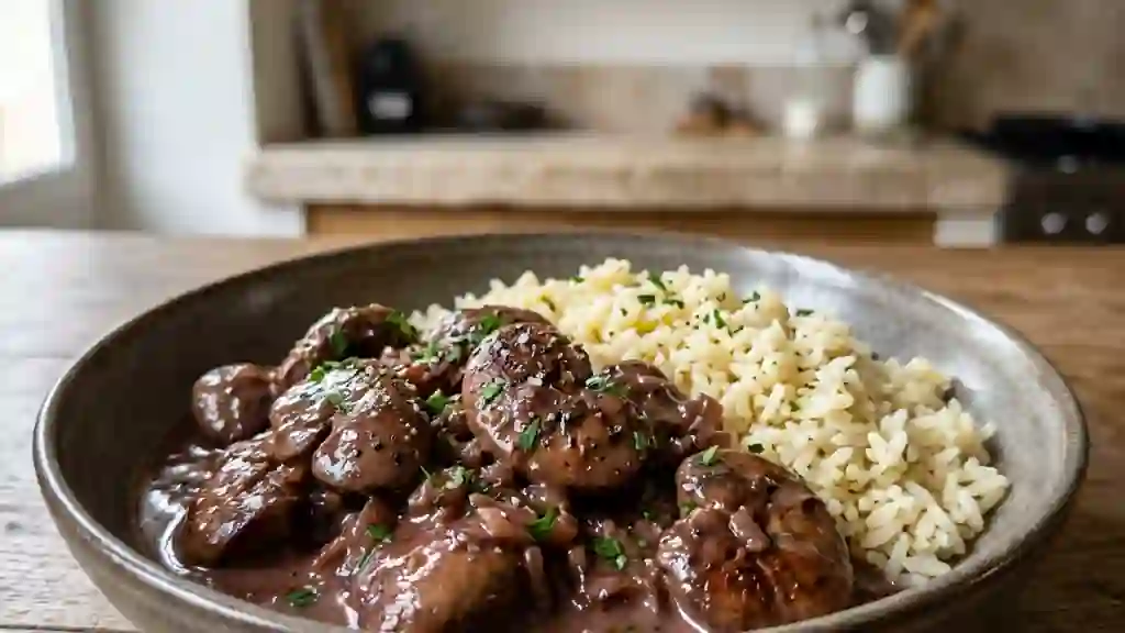Rognons de veau onctueux au Porto rouge - Photo de présentation