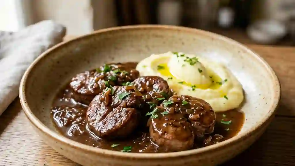 Rognons de Veau Tendres Sauce Madère - Photo de présentation