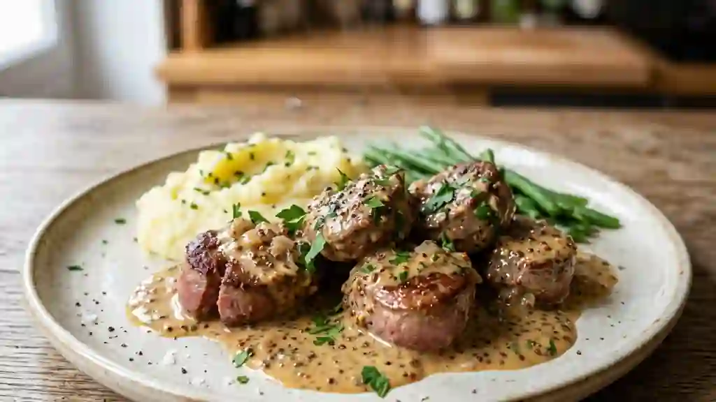 Rognons de veau crémeux au cognac - Photo de présentation