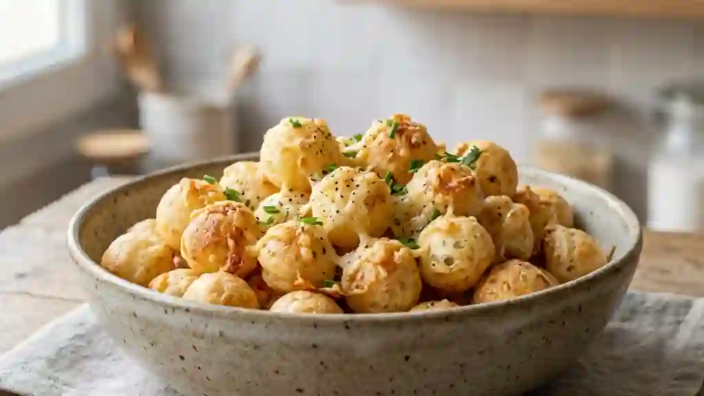 Rondinis Soufflés au Fromage et Poivre - Photo de présentation