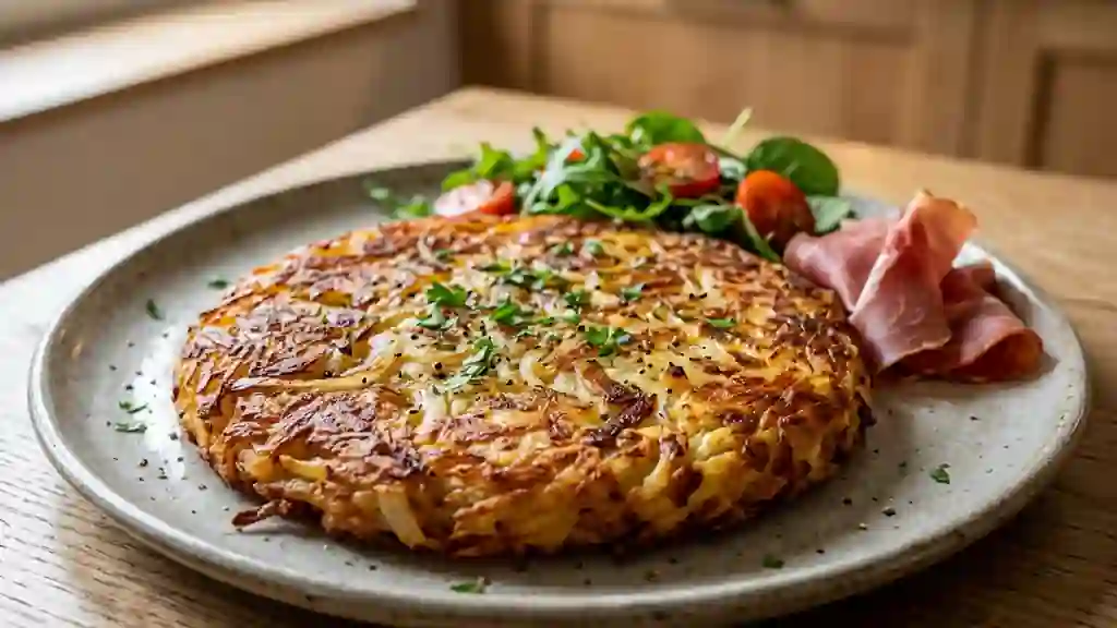 Rösti des vignerons croustillant au beurre - Photo de présentation