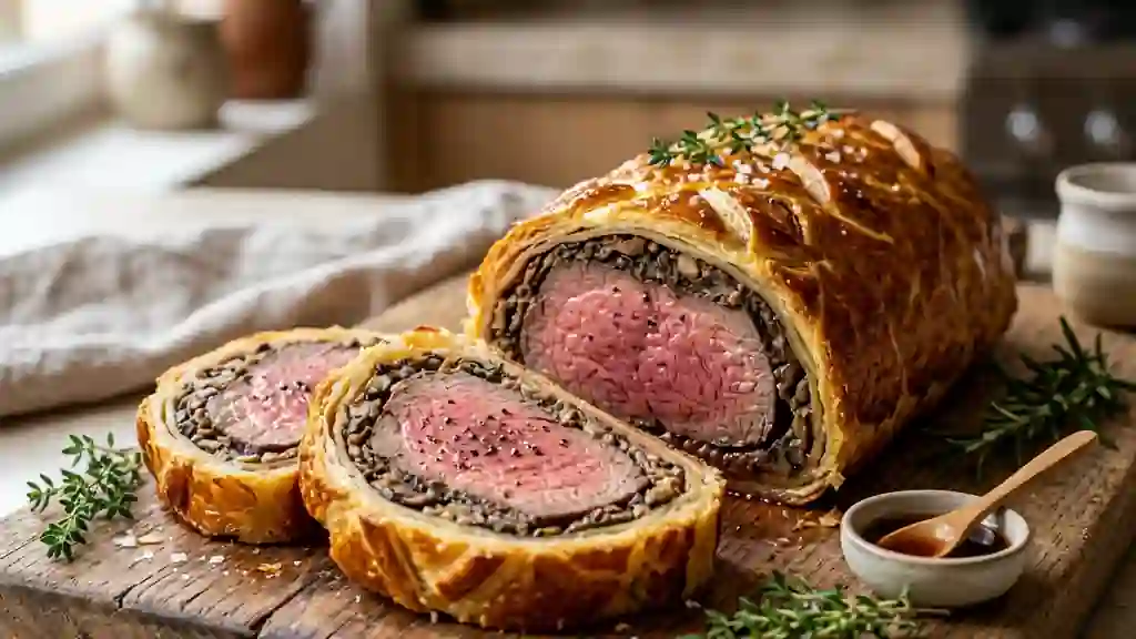 Rôti de bœuf en croûte briochée fondante - Photo de présentation