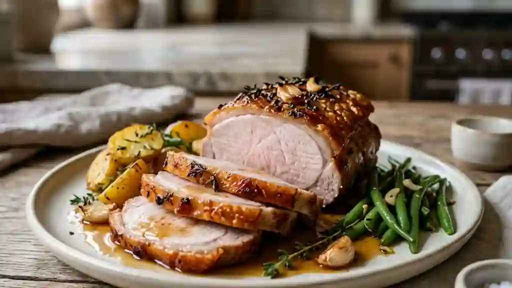 Rôti de porc au saindoux ultra-moelleux - Photo de présentation