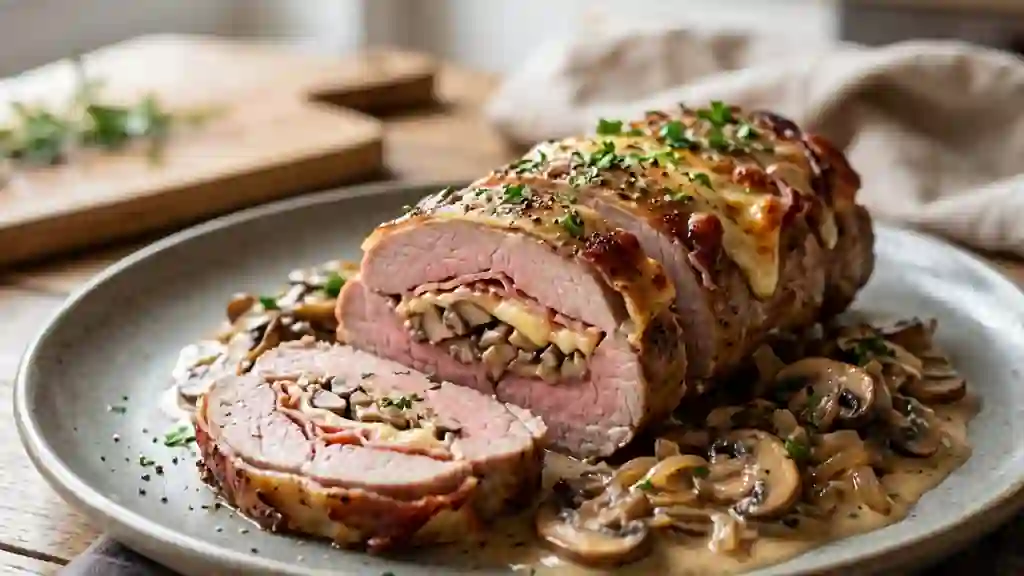 Veau Orloff aux champignons et raclette coulante - Photo de présentation