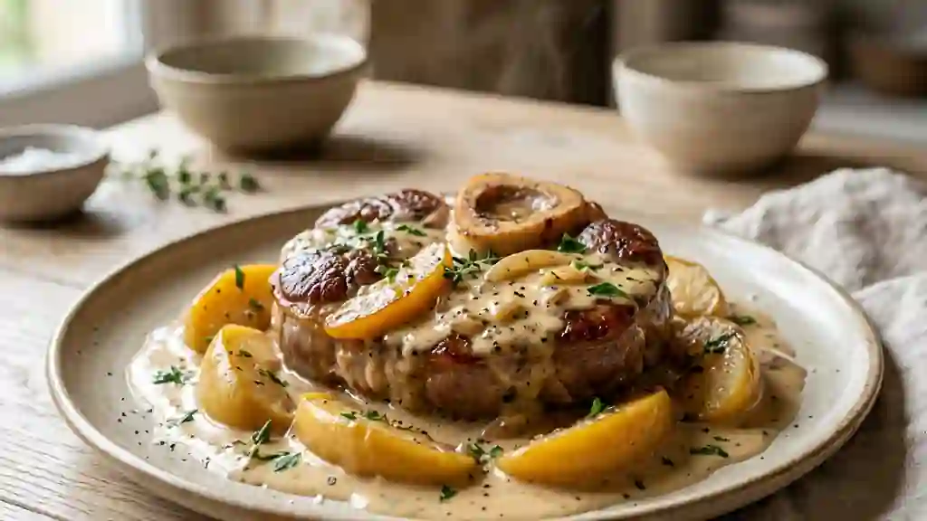Rouelle de veau fondante aux pommes et Calvados - Photo de présentation