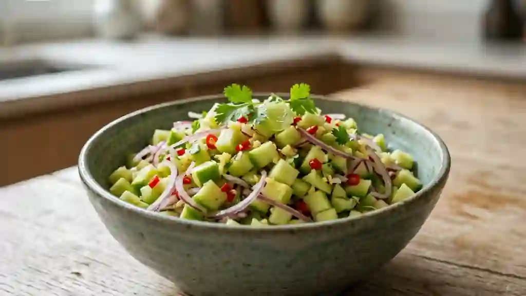 Rougail mangue verte acidulé et piquant - Photo de présentation