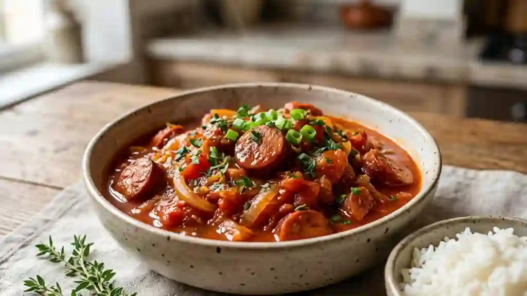 Rougail Saucisse pimenté et fondant - Photo de présentation
