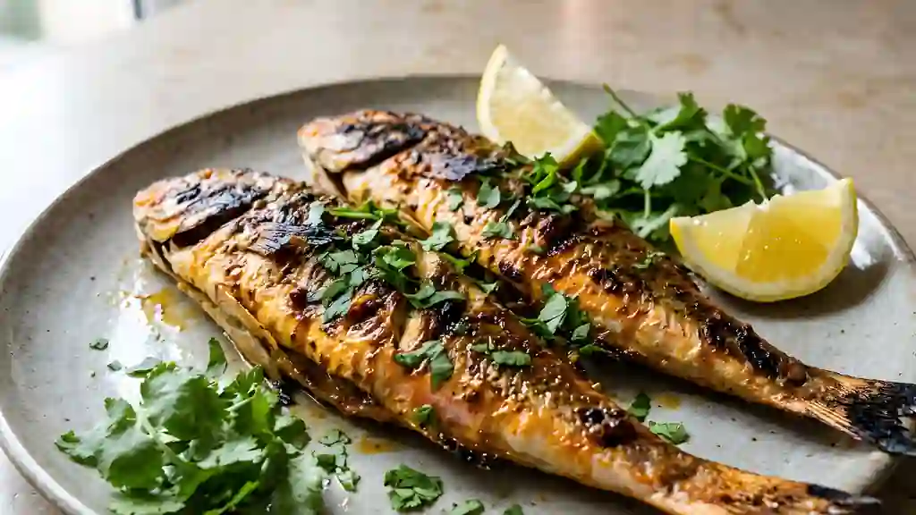 Rougets grillés au cumin et citron - Photo de présentation