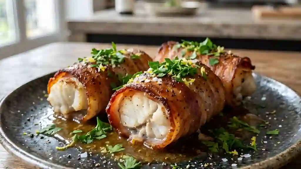 Roulades de julienne au lard - Photo de présentation