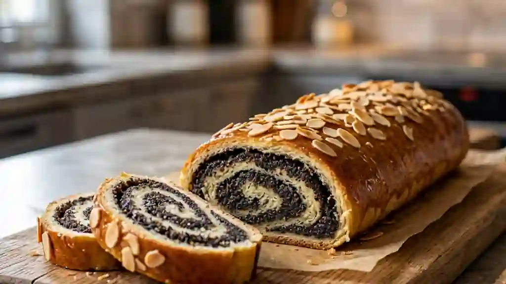 Roulé Makowiec : Moelleux au pavot et miel - Photo de présentation