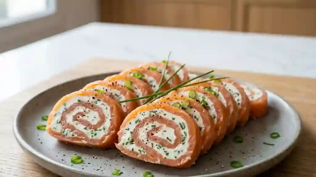 Roulés de saumon fumé frais et fondants - Photo de présentation