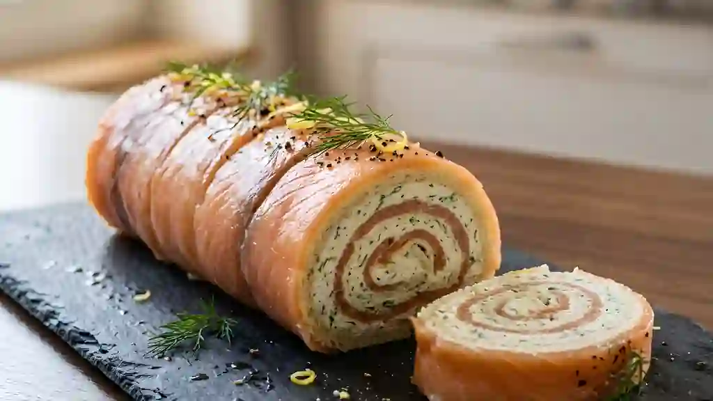 Roulé Fondant à la Truite et Aneth Citronnée - Photo de présentation