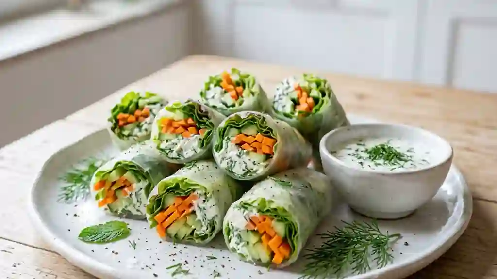 Rouleaux Fraîcheur Croquants Aneth et Fromage - Photo de présentation