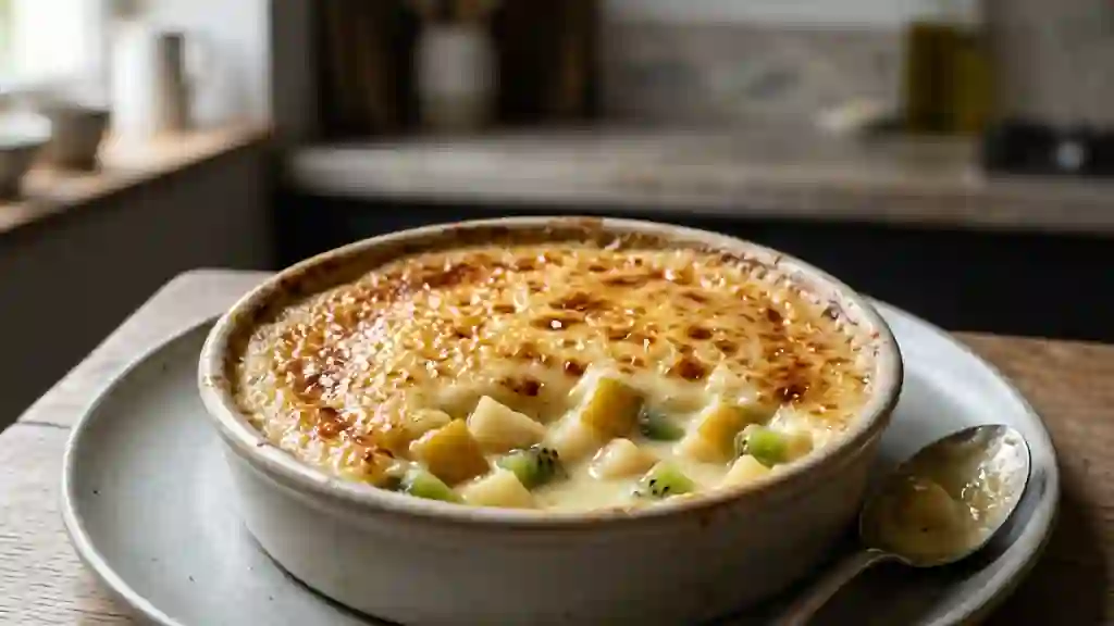 Sabayon Gratiné Poire et Kiwi Fondant - Photo de présentation