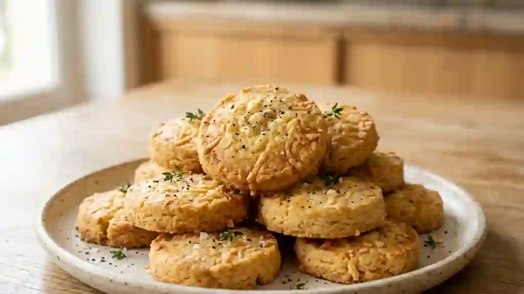 Sablés croustillants et fondants au fromage - Photo de présentation