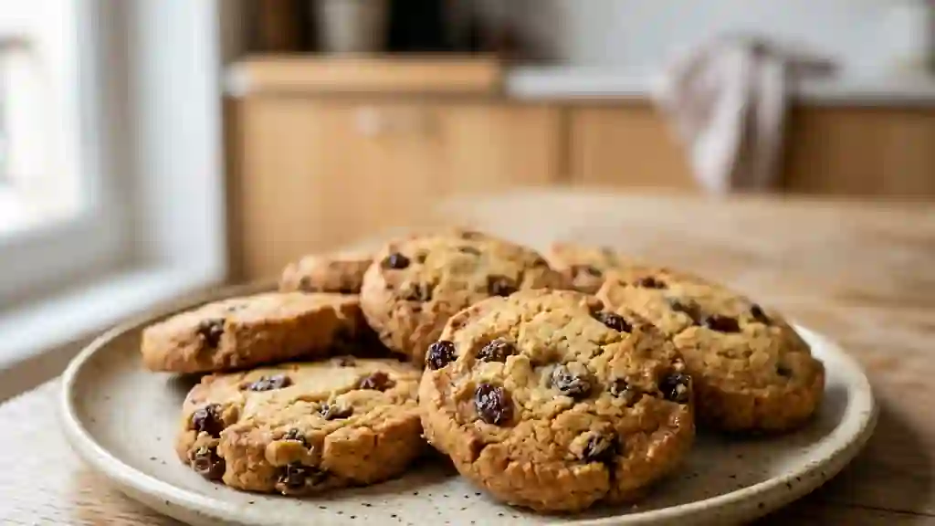 Sablés Fondants aux Raisins Macérés au Rhum - Photo de présentation