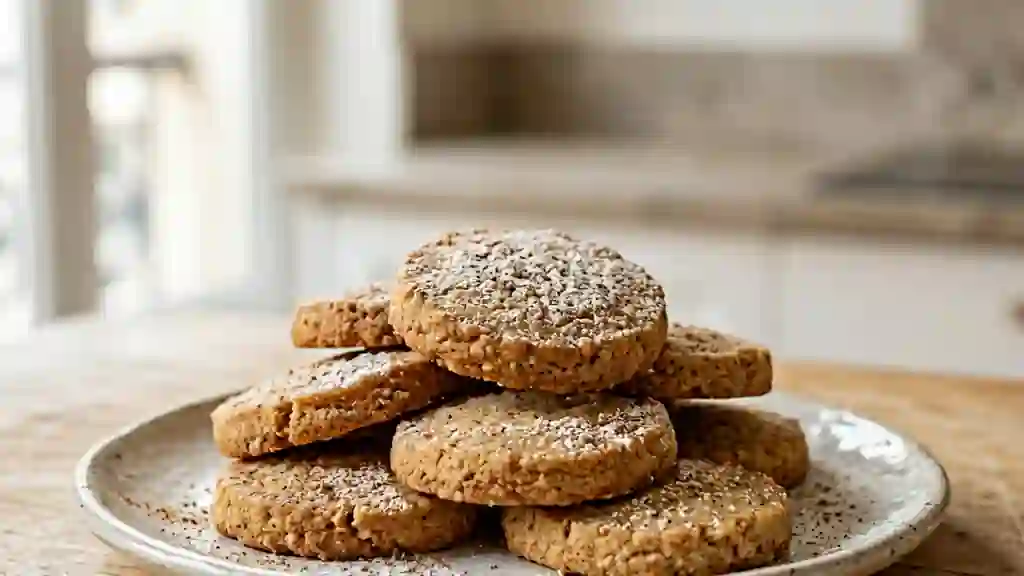 Sablés croquants amande et cannelle - Photo de présentation